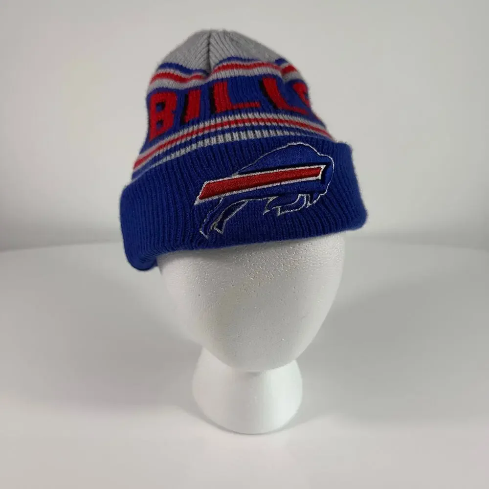 Buffalo Bills Beanie Youth NFL New‎ Era Knit Winter Hat Blue